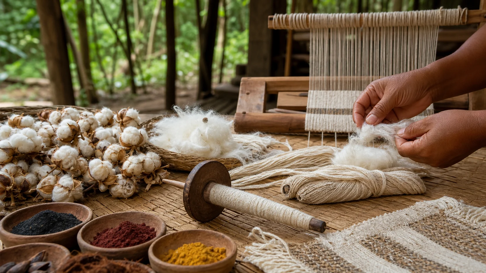 Como o Povo Ashaninka da Amazônia Peruana e Brasileira Produz Tecidos com Algodão Nativo