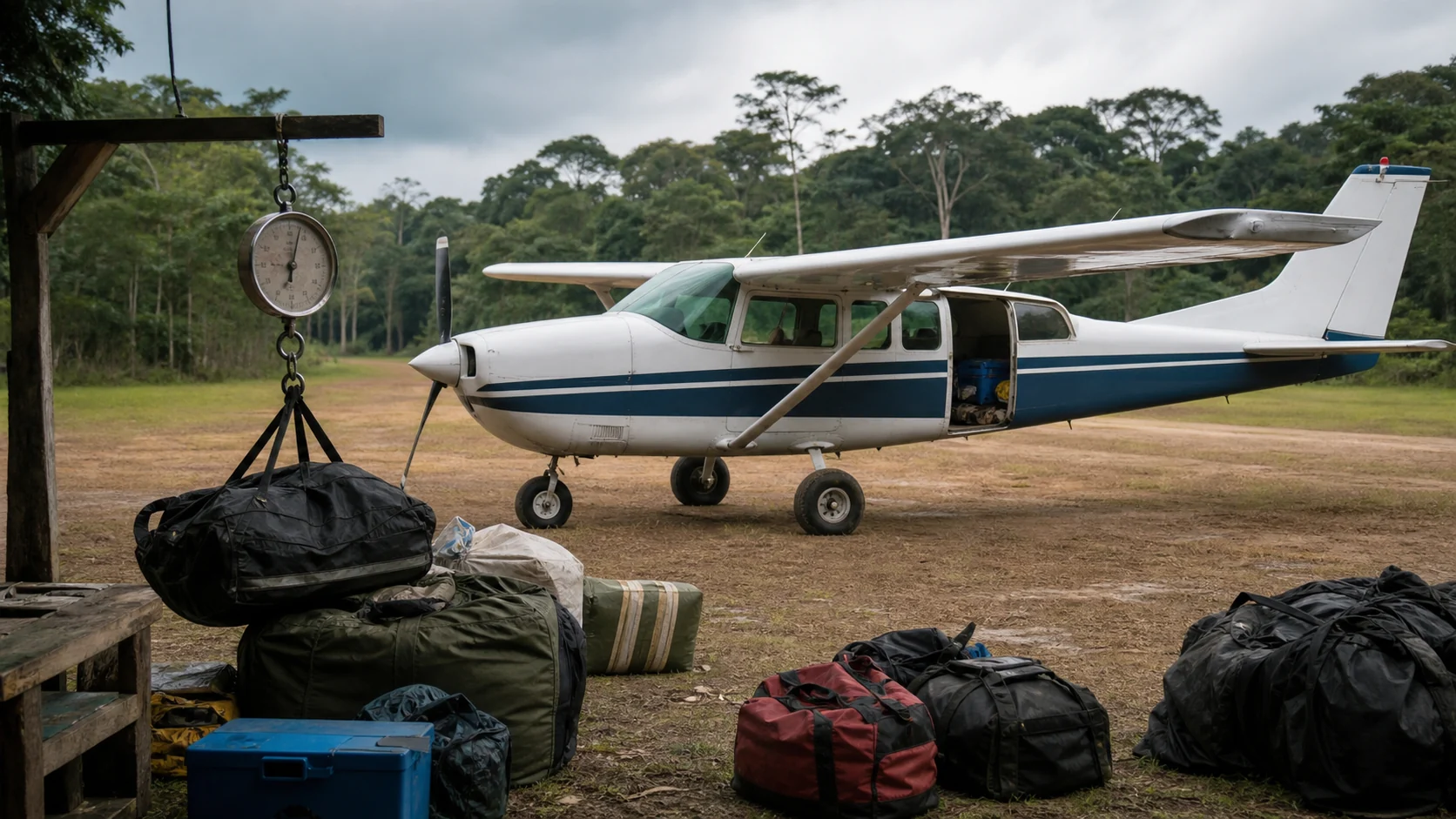 Dicas de logística para voos de táxi aéreo até pistas de aldeias